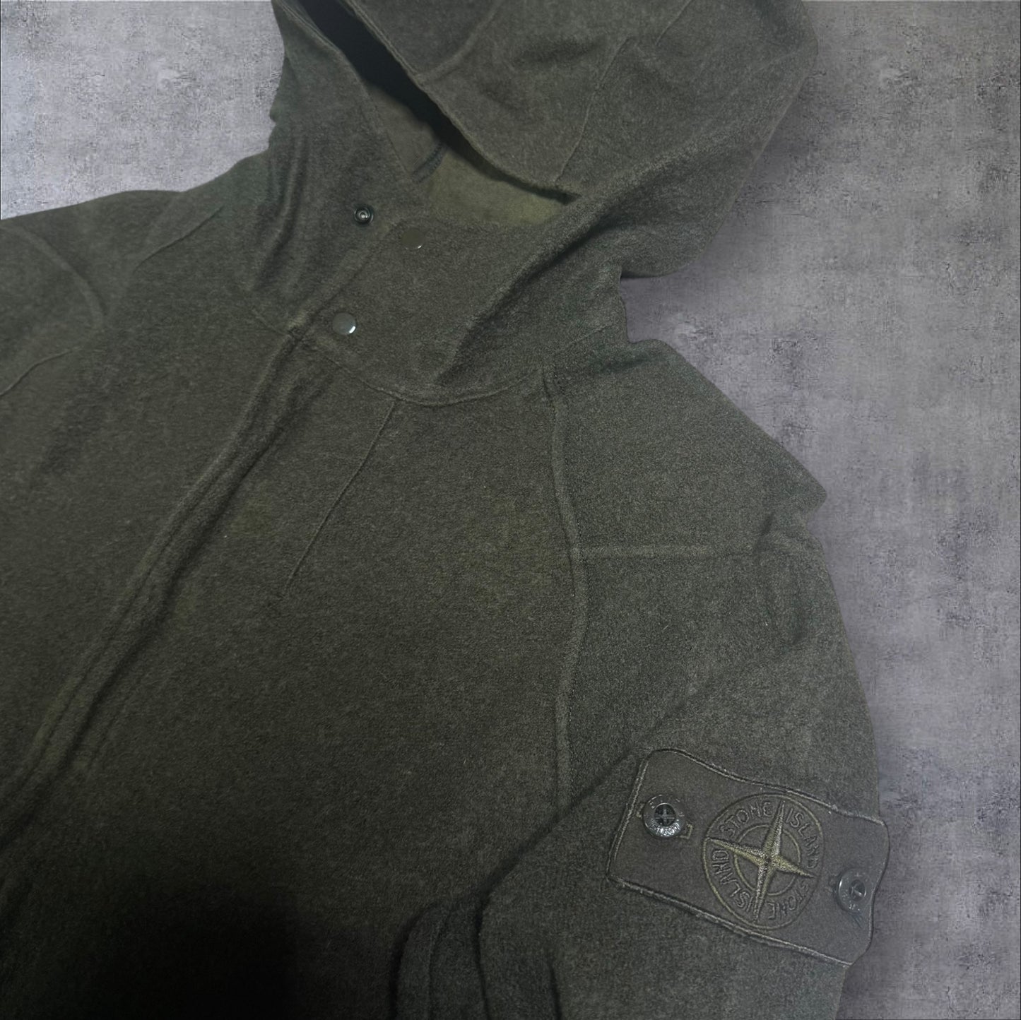 Stone Island Ghost Hoodie Khaki Size Medium Fits Small RRP £425