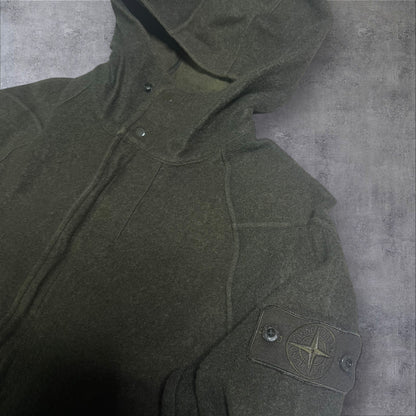 Stone Island Ghost Hoodie Khaki Size Medium Fits Small RRP £425