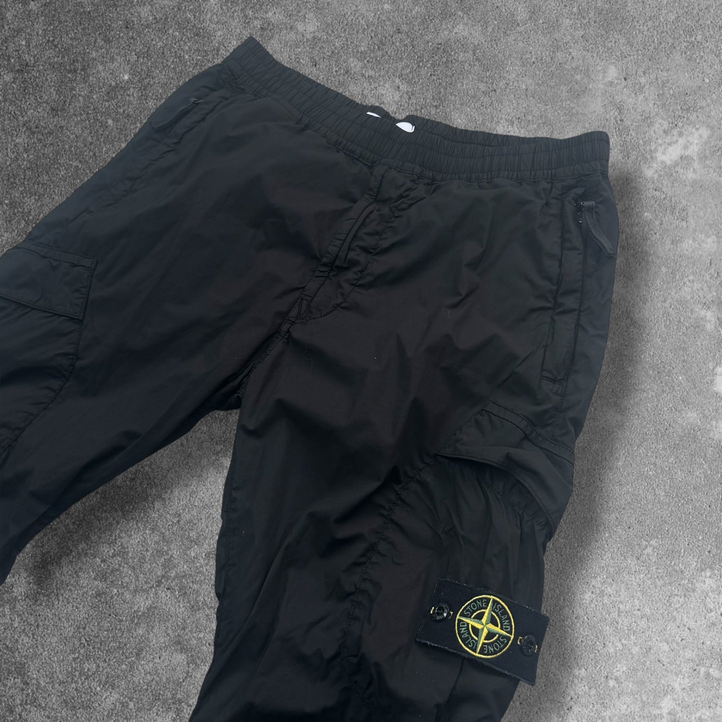 Stone Island Black Cargo Trousers 32W RRP £385