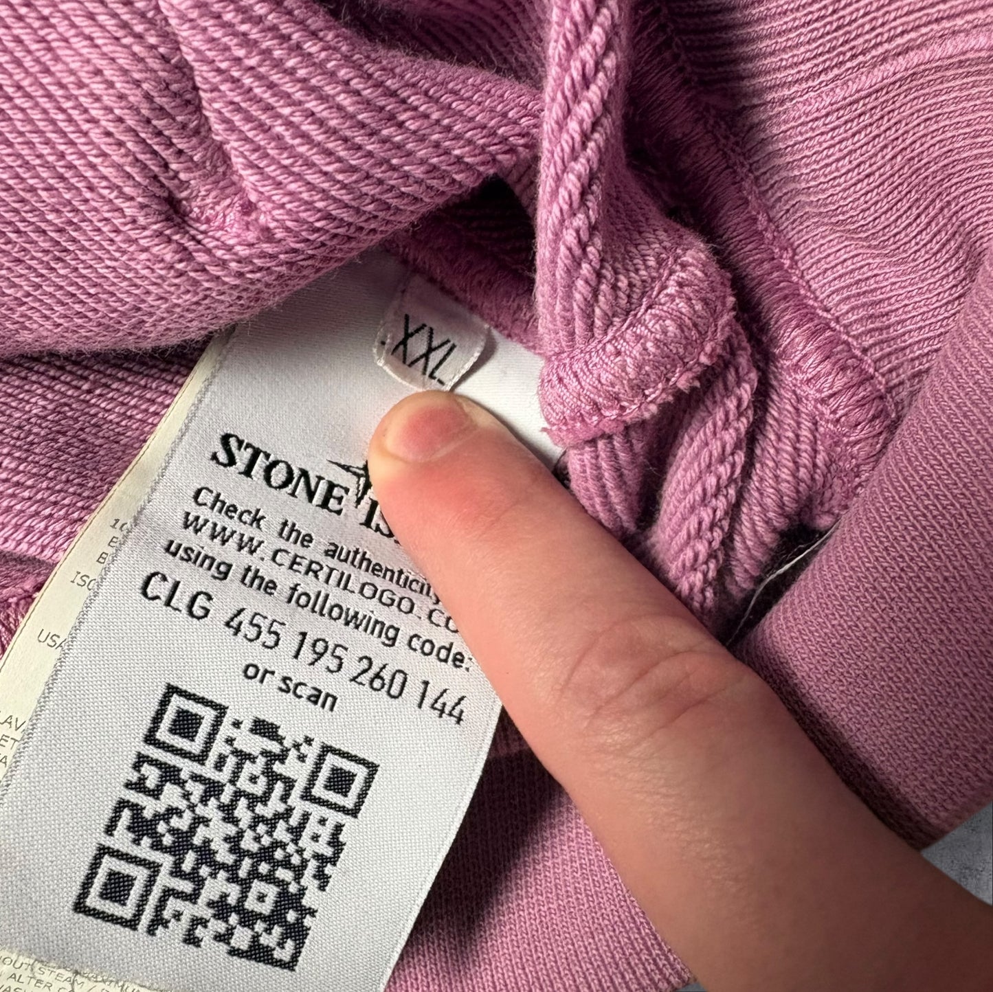 Stone Island Hoodie Pink Size XXL RRP £325