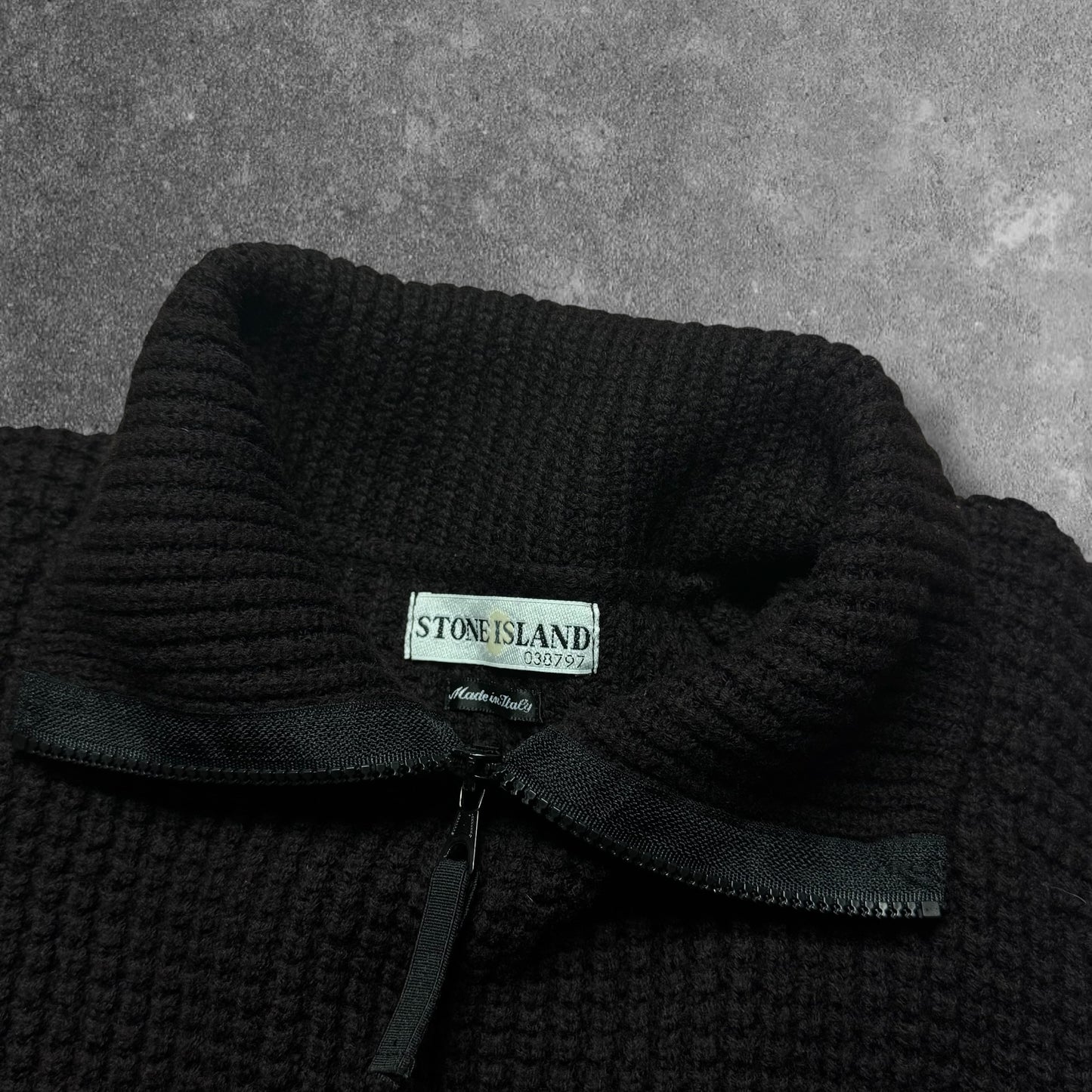 Stone Island Heavy Knit Zip Jumper XL RRP £425