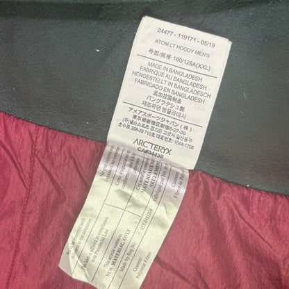 Arcteryx Atom LT Jacket Navy Red Lining Size Medium RRP £285