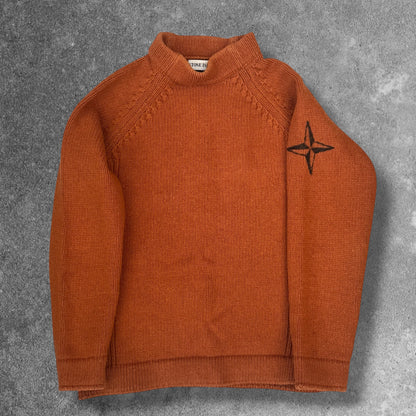 Stone Island Vintage Knit Jumper Men's Large Logo Arm RRP £325