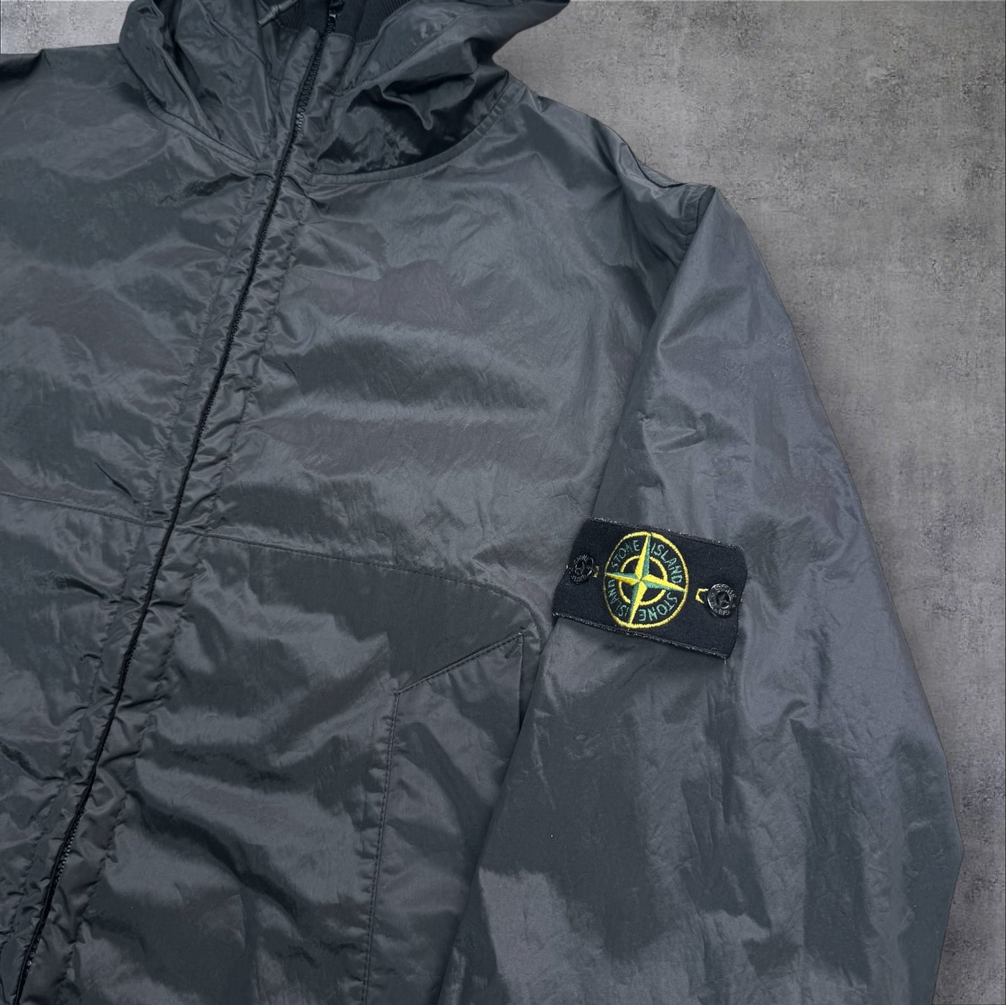 Stone Island Vintage Nylon Zip Up Jacket Black Men’s Medium RRP £495