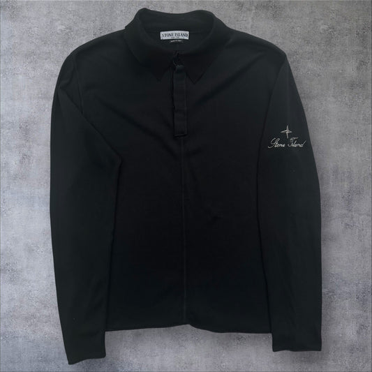 Vintage 90s Stone Island Embroidered Arm Jumper Size Large RRP £450