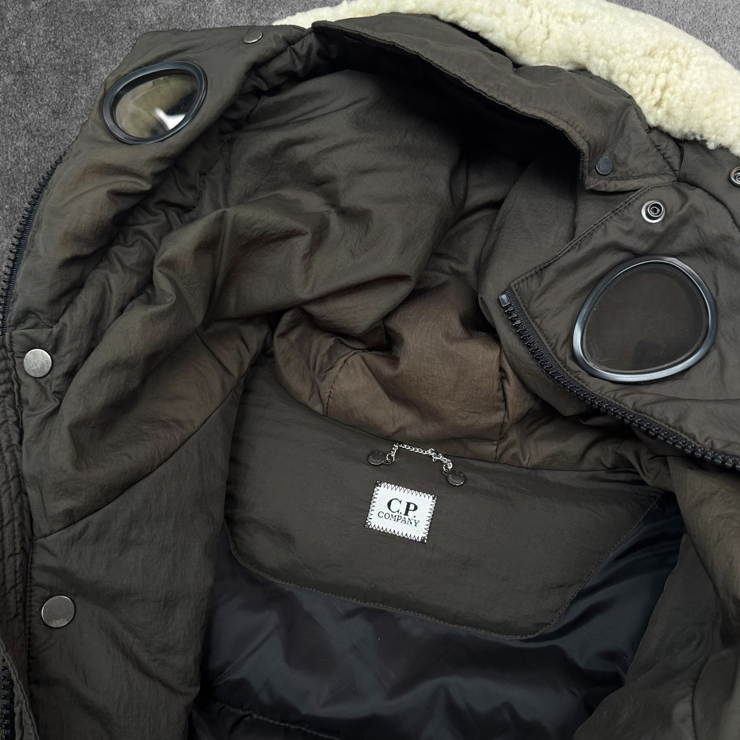 CP Company Korean Exclusive Goggle Shearling Parka Medium/ Large  RRP £995