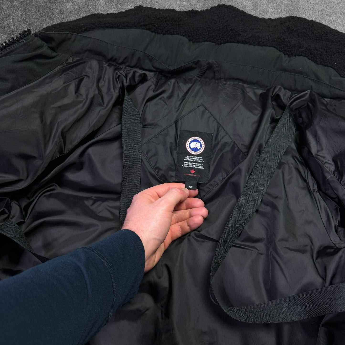 Canada Goose Women's Small Shearling Collar Puffer Jacket RRP £1150