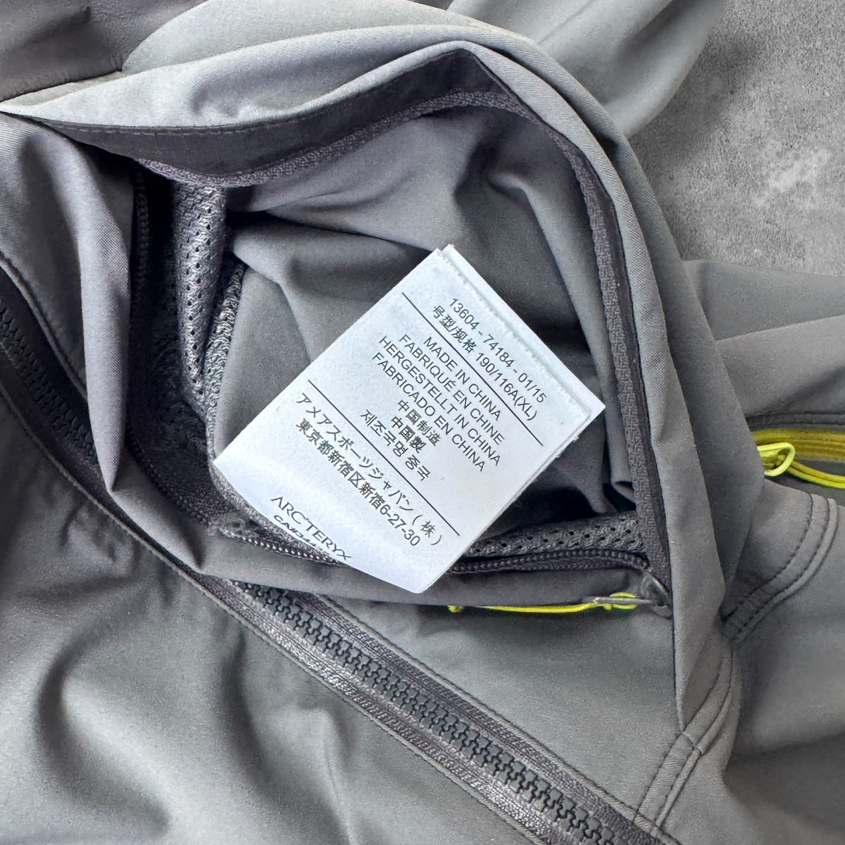 Arc'teryx Hybrid Comp Jacket Men's XL Charcoal Grey RRP £550