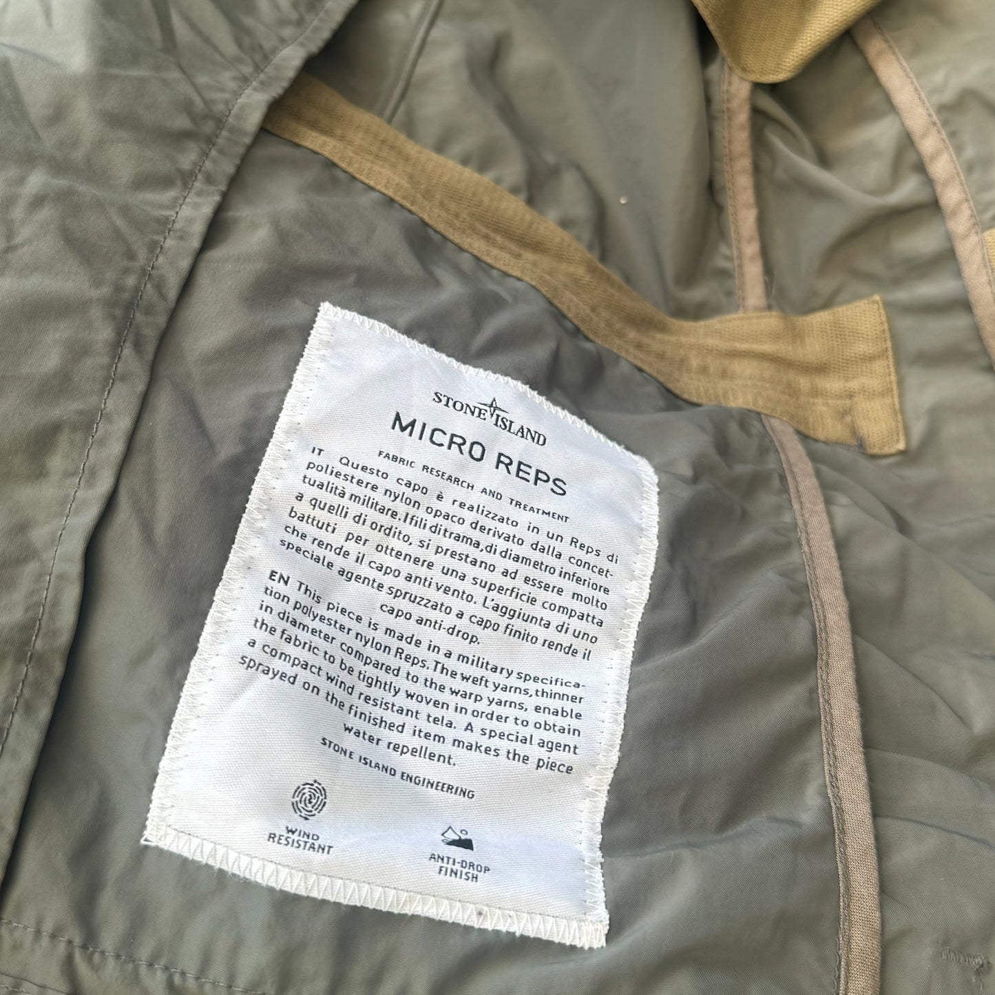 Stone Island Micro Reps Jacket Men's Large RRP £600