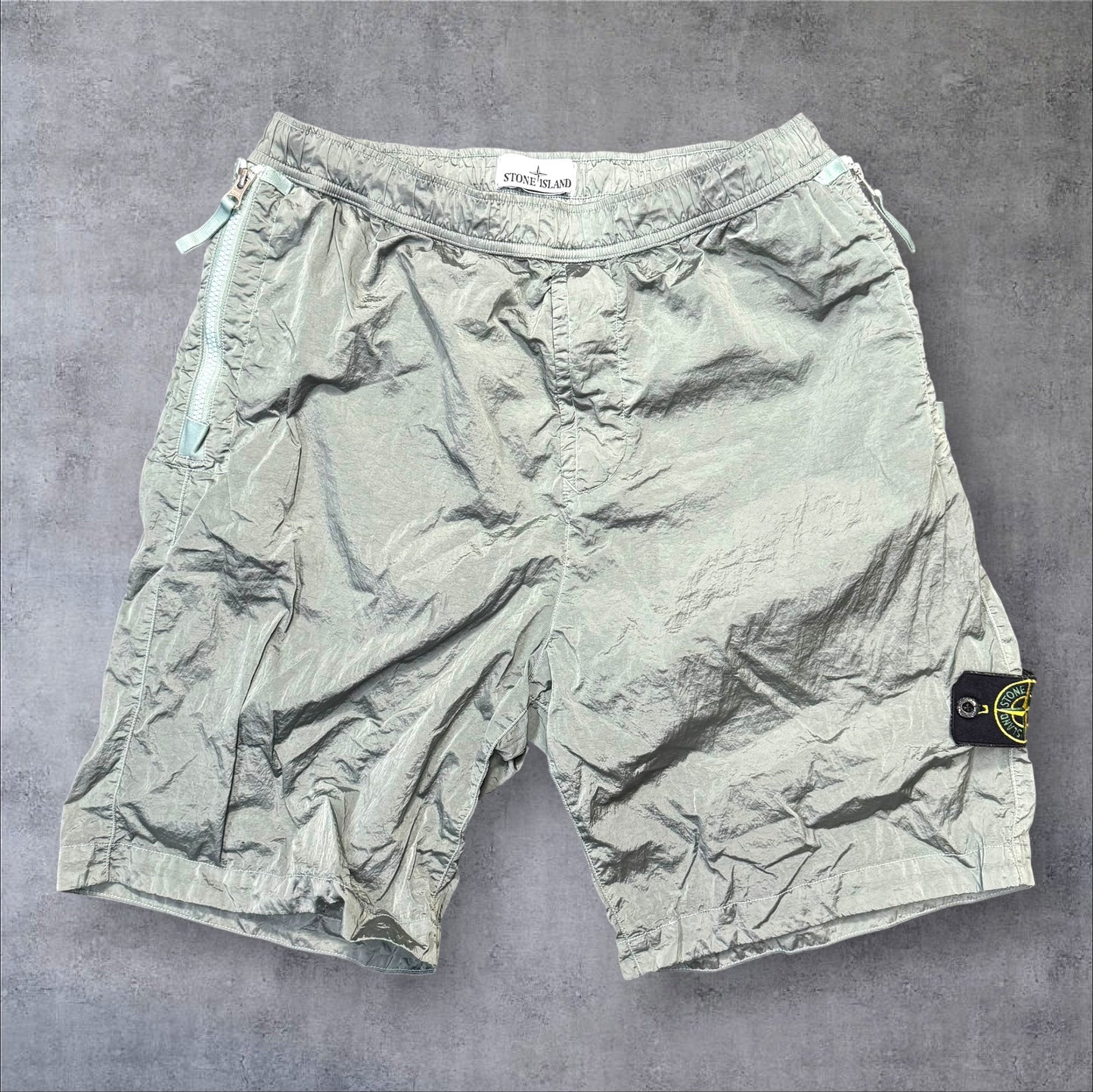 SI 33W Elasticated waist Nylon Metal Cargo Shorts RRP £375