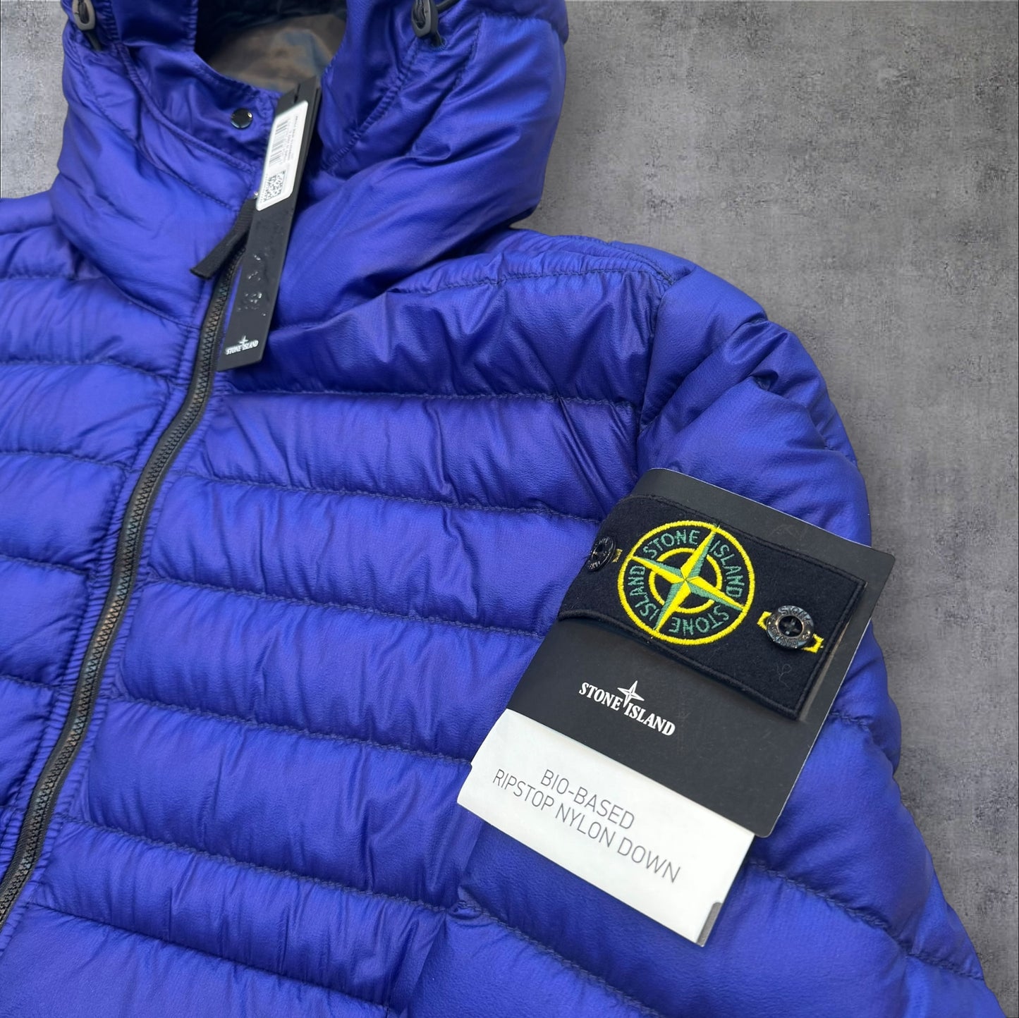 Stone Island Brand New With Tags Bio Based Ripstop Down Jacket XL Ocean Blue RRP £850