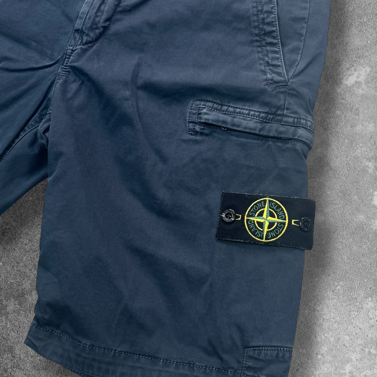 Stone Island Navy Cargo Shorts 32W RRP £295