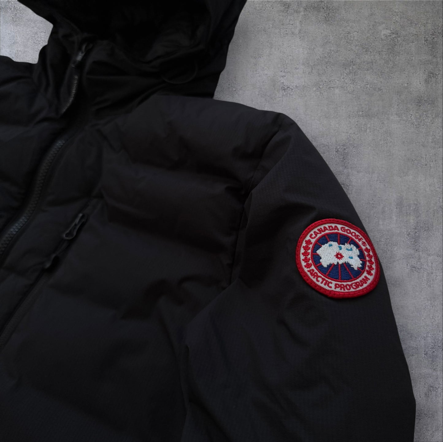 Canada Goose Hooded Lodge Jacket Men’s Size Large Black RRP £595