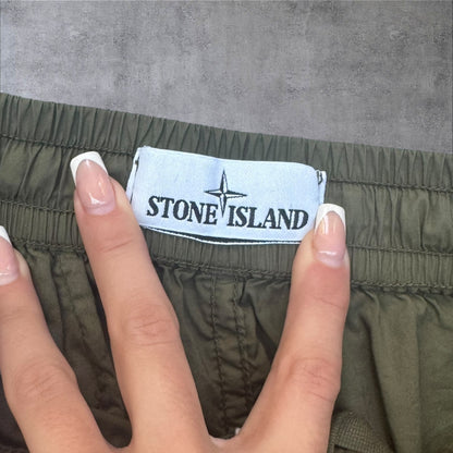 Stone Island Trousers Khaki Elastic Waist Size 30W RRP £295+