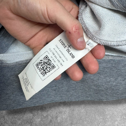 Stone Island Quarter Zip Large Grey A0M64 RRP £245