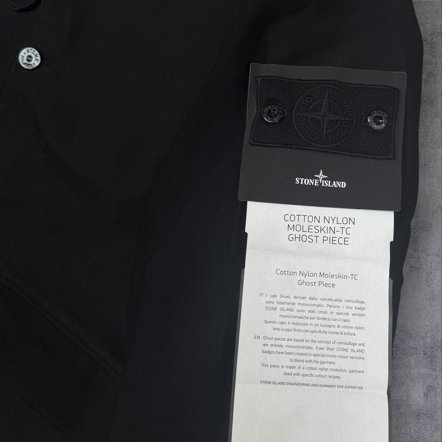 Stone Island Cotton Nylon Moleskin TC Ghost XXL Brand New With Tags RRP £750