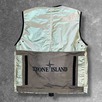 Stone Island Iridescent Reflex Mat Gilet Large AW 2018 RRP £600