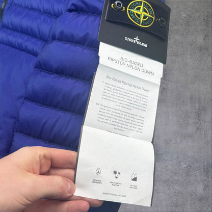 Stone Island Bio Based Ripstop Nylon Down Jacket Brand New With Tags Ocean Blue Large RRP £850