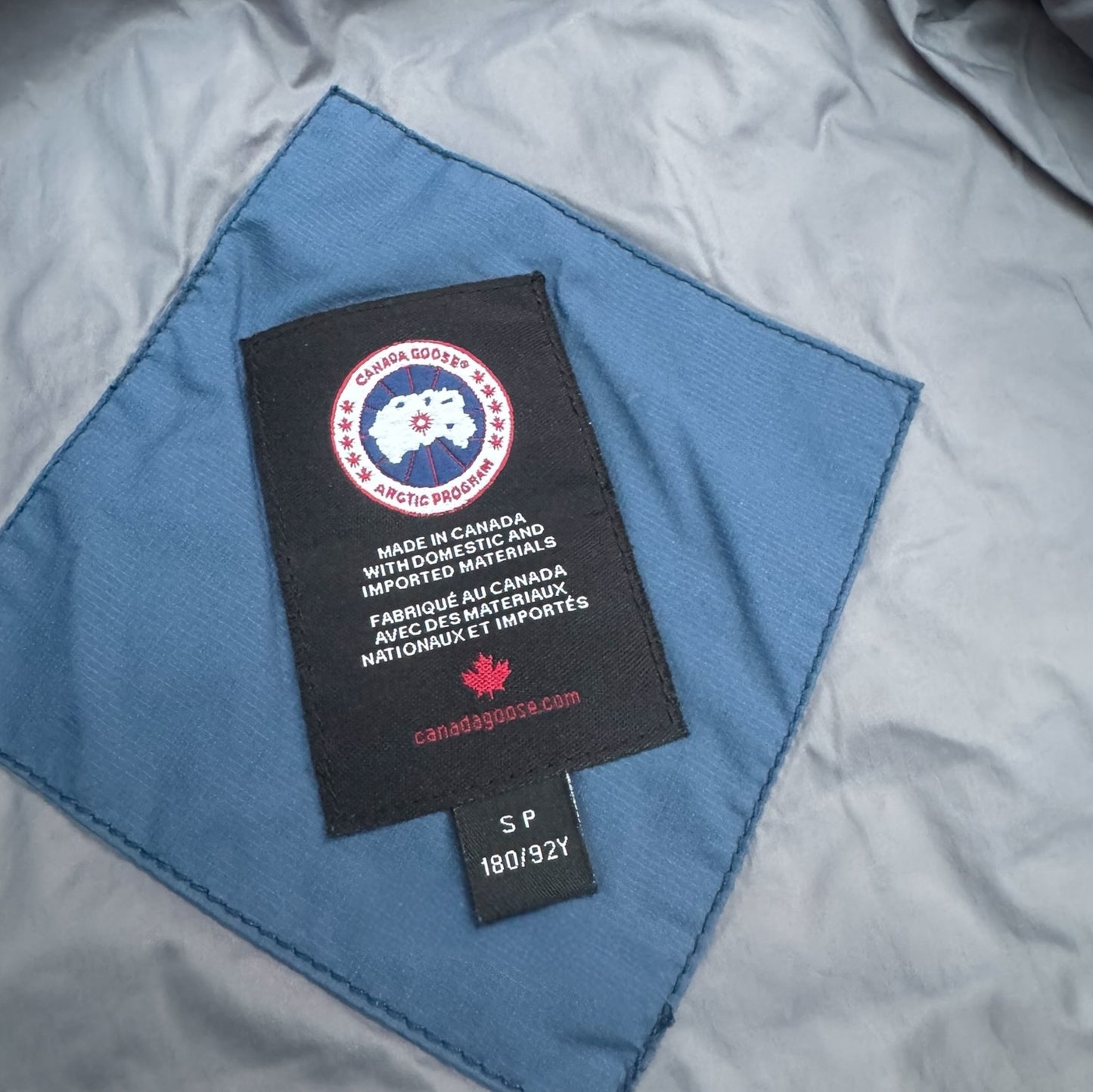 Canada Goose Cabri Hooded Puffer Jacket Men’s Small Blue RRP £850