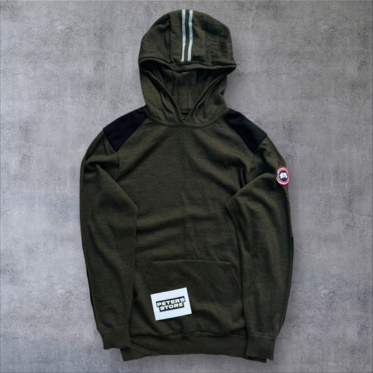 Canada Goose Merino Wool Hoodie Khaki Large RRP £350