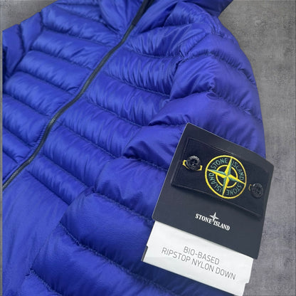 Stone Island Bio Based Ripstop Nylon Down Jacket Brand New With Tags Ocean Blue Large RRP £850