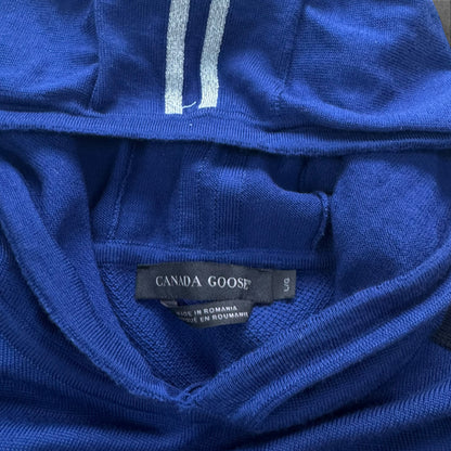 Canada Goose Merino Wool Hoodie Royal Blue Large RRP £350