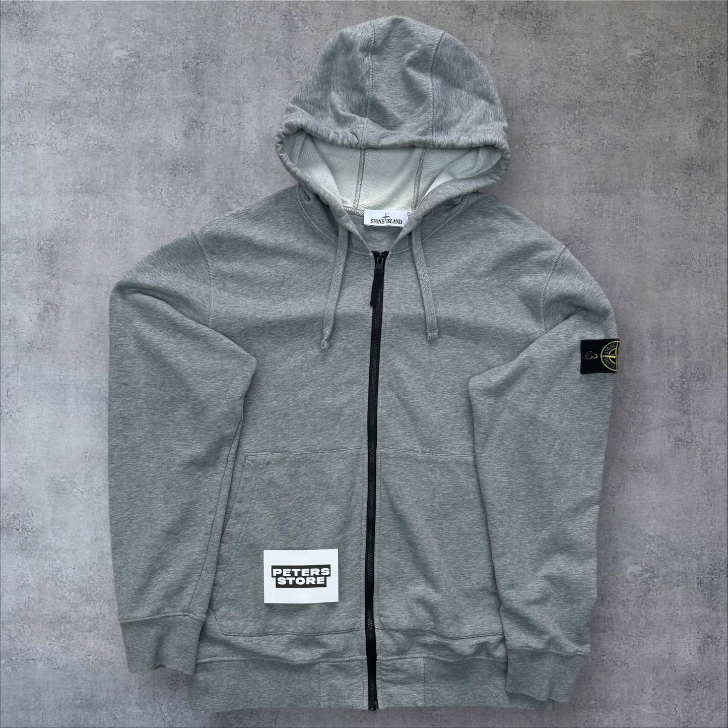 Stone Island Zip Up Hoodie Grey XXL RRP £325