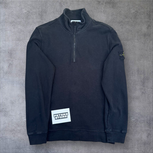 Stone Island Quarter Zip Sweatshirt Black Size Large RRP £300+