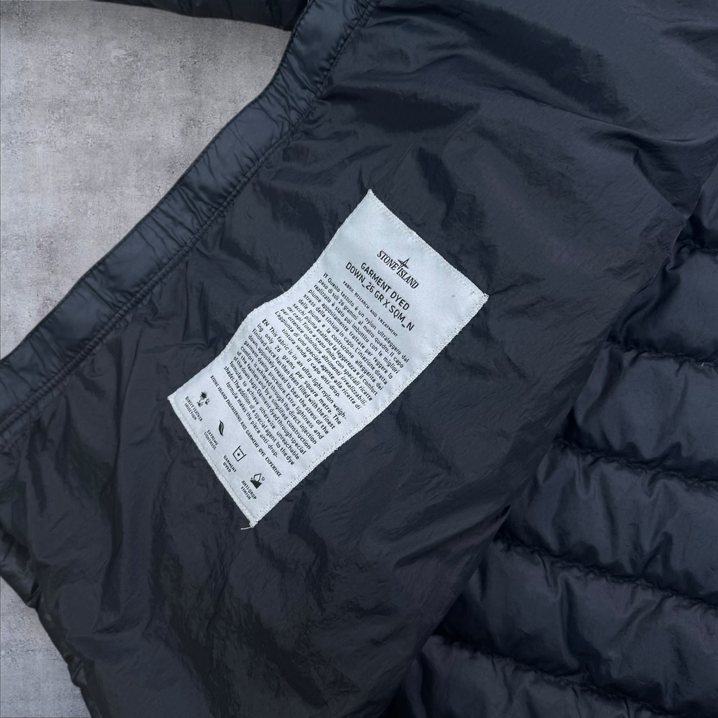 Stone Island Garment Dyed Down Jacket XXL Dark Navy RRP £650