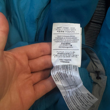 Arc’teryx Atom LT Jacket XS Blue Reflective Logo RRP £280