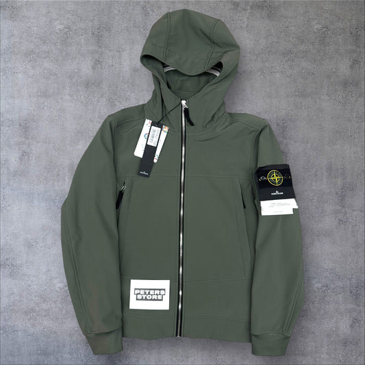Stone Island Fleece Lined Softshell Khaki Small Brand New With Tags RRP £650