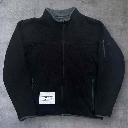 Vintage Arc’teryx Covert Fleece Full Zip Black XL RRP £180