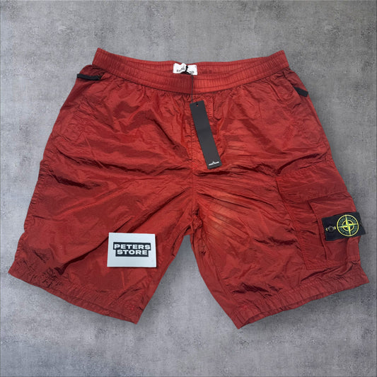 Stone Island Nylon Metal Ripstop Cargo Shorts Red Size 36W – Brand New With Tags RRP £395+