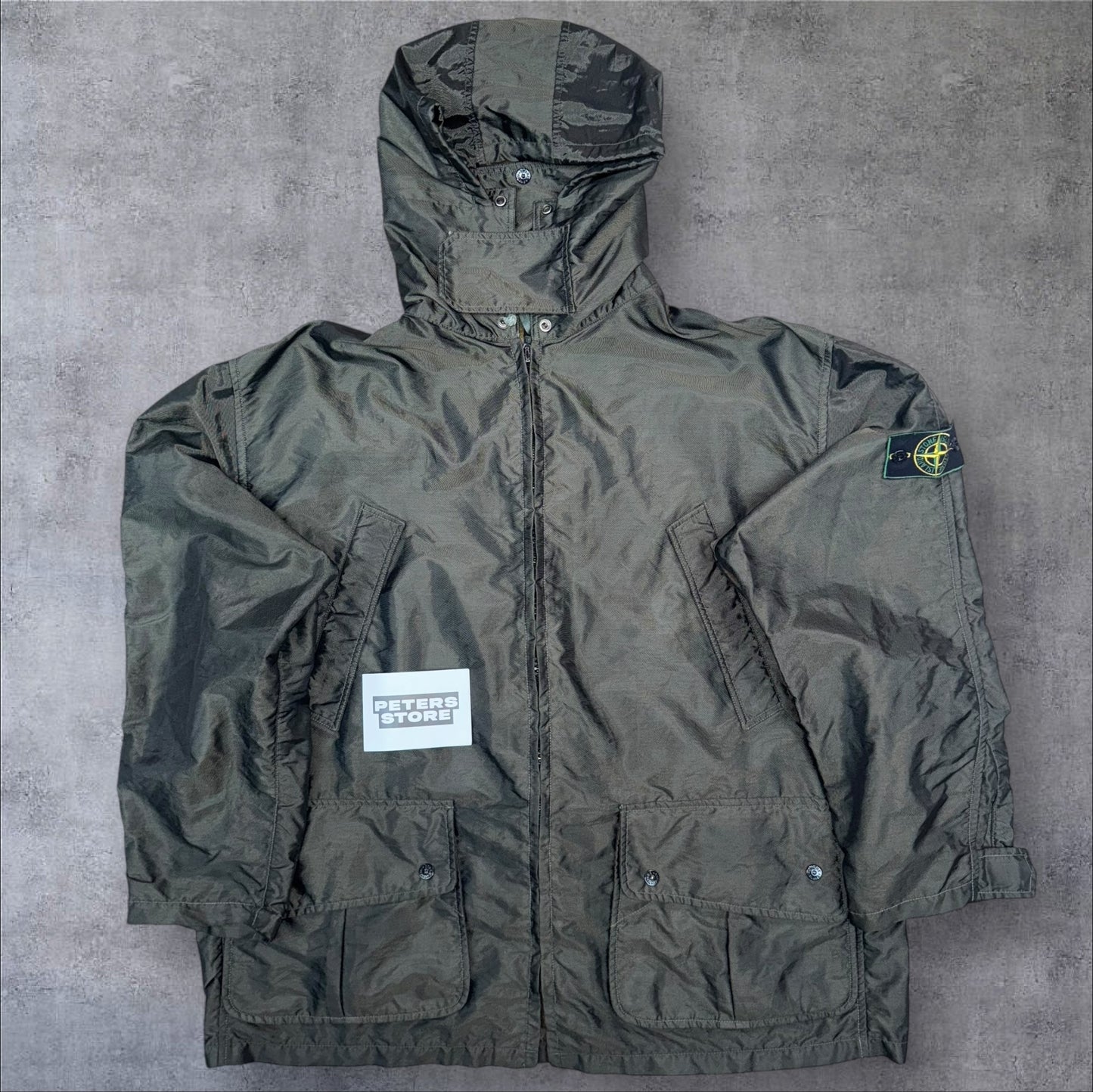 90s Stone Island Formula Steel Dual Layer Parka Jacket A/W 1995