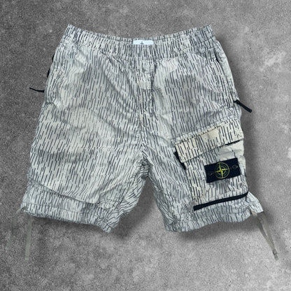 Stone Island Rain Camo Cargo Shorts 32W Rare RRP £285