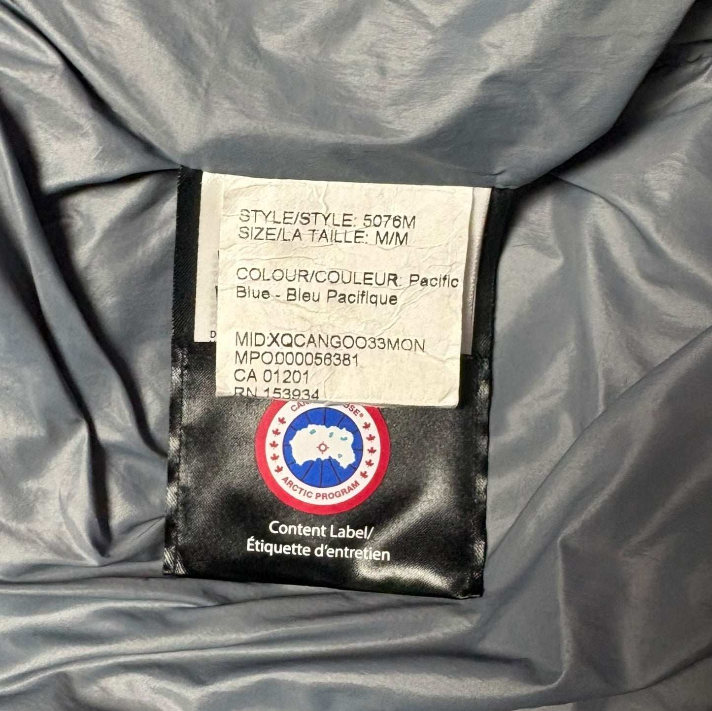 Canada Goose Armstrong Jacket Blue Size Medium RRP £750