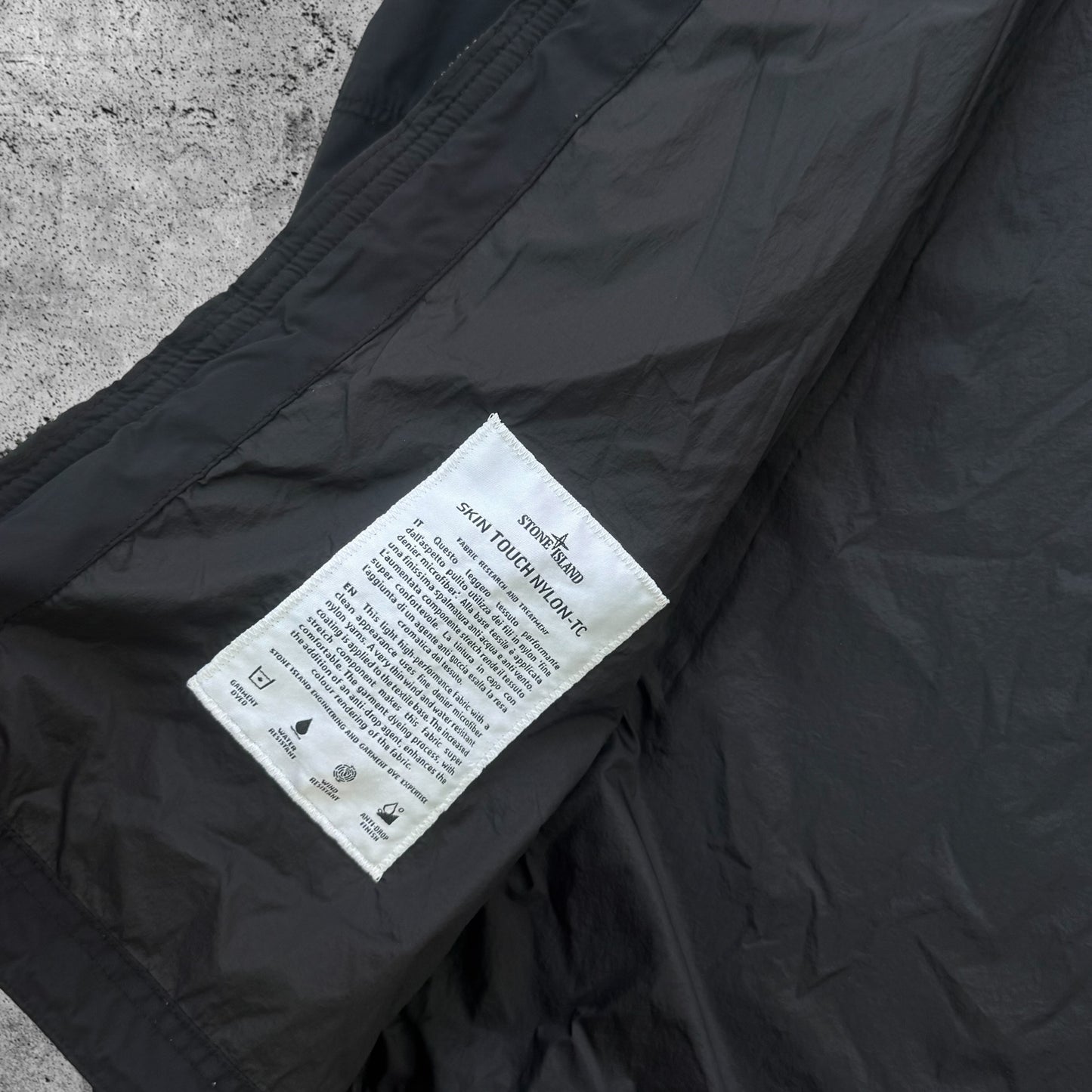 Stone Island Skin Touch Jacket Men's Medium Black Hooded RRP £650