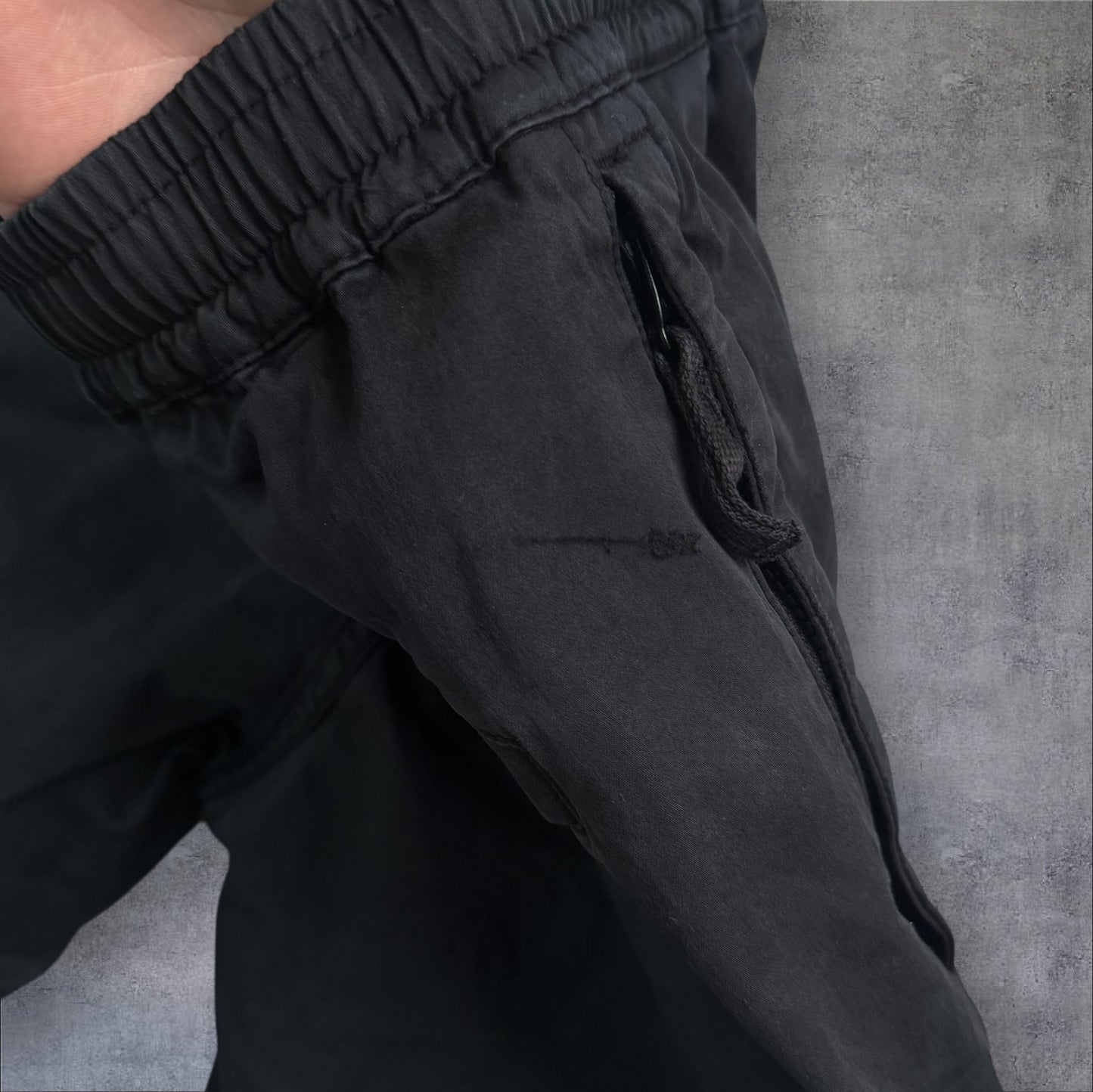 Stone Island Cargos 34W Black Elastic Waist RRP £395