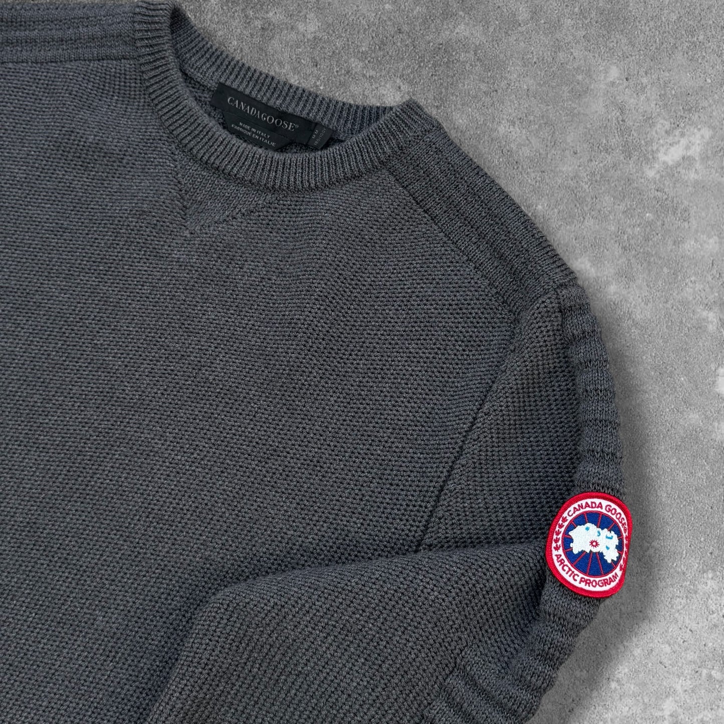 Canada Goose Wool Knit Jumper Size Medium Fits Large RRP £325