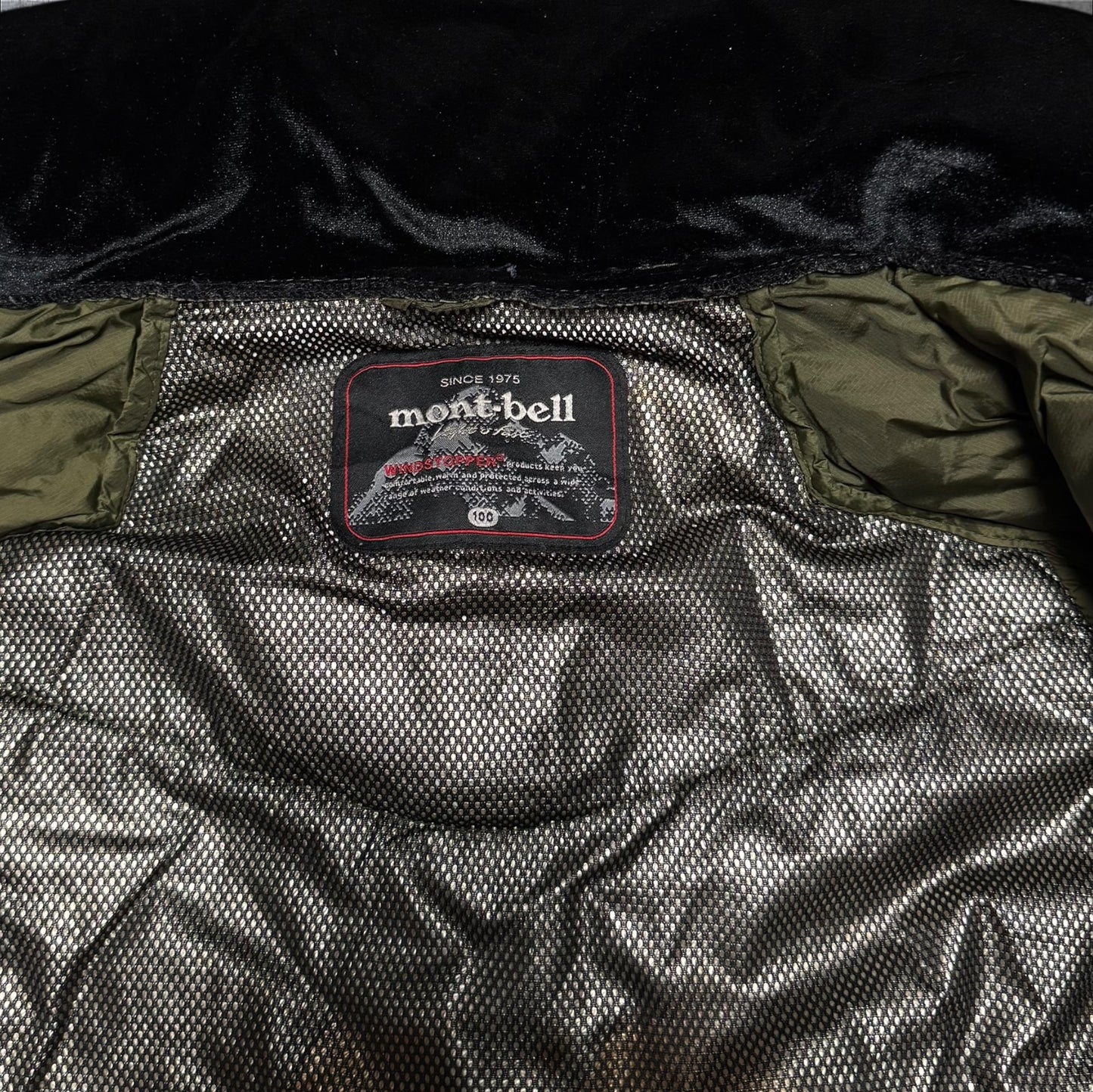 Montbell Windstopper Khaki Jacket Size 100 RRP £280