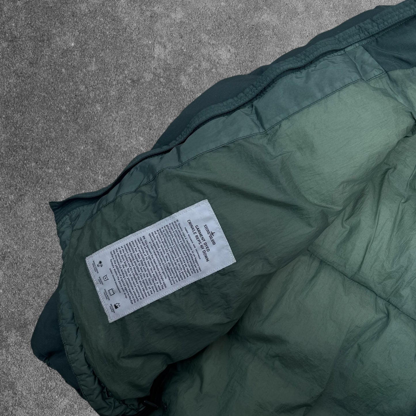 Stone Island Garment Dyed Down Crinkle Reps Puffer Jacket Size XL RRP £900