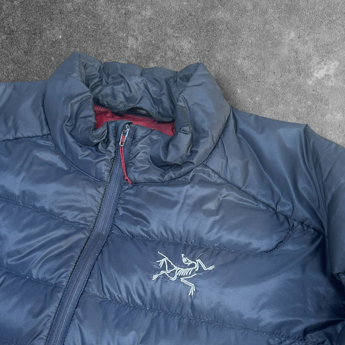 Arc'teryx Cerium Puffer Small Navy Red Inside RRP £380