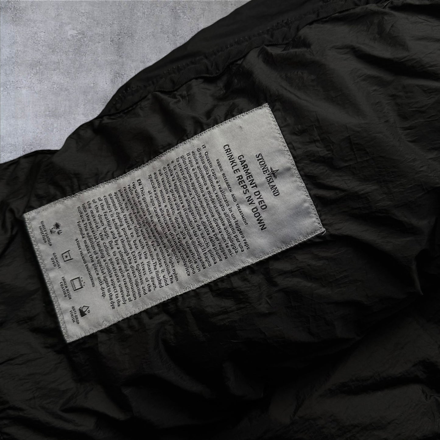 Stone Island Garment Dyed Crinkle Reps Down Jacket XL RRP £750