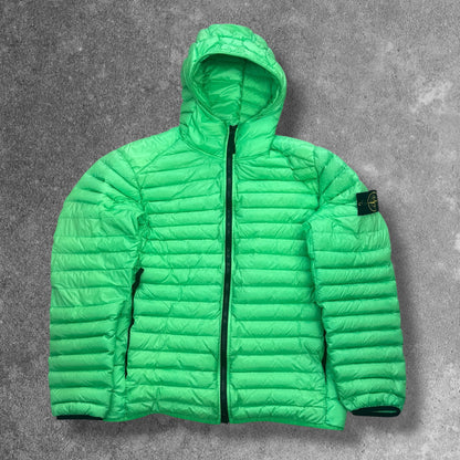 Stone Island Loom Woven Puffer Men's Large Mint Green RRP £900