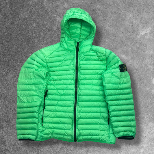 Stone Island Loom Woven Puffer Men's Large Mint Green RRP £900