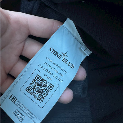 Stone Island Black Sweater with Front Pocket – Large RRP £325+