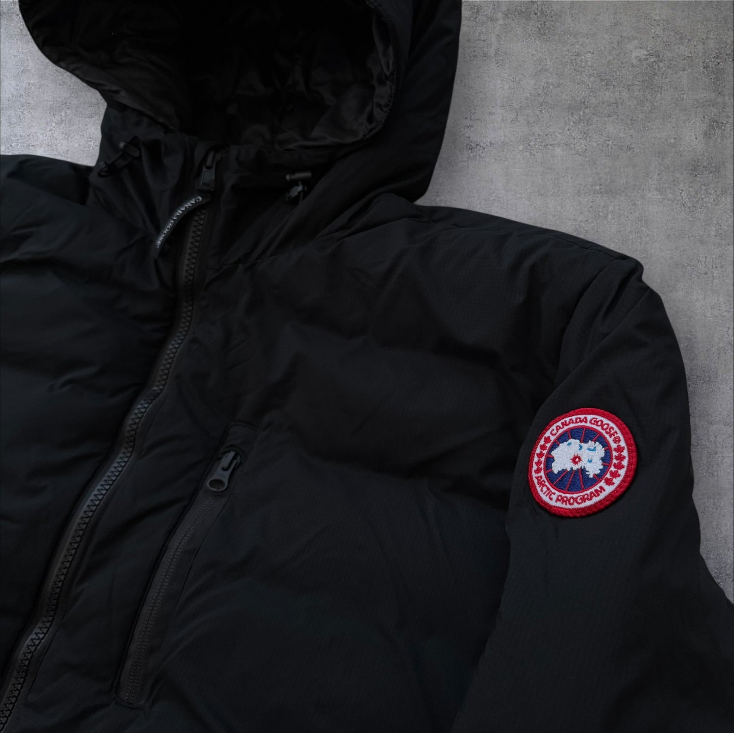 Canada Goose Hooded Lodge Jacket Black Size XL RRP £595
