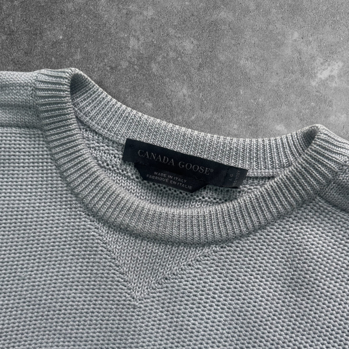 Canada Goose Merino Wool Jumper Men's Large Grey RRP £325