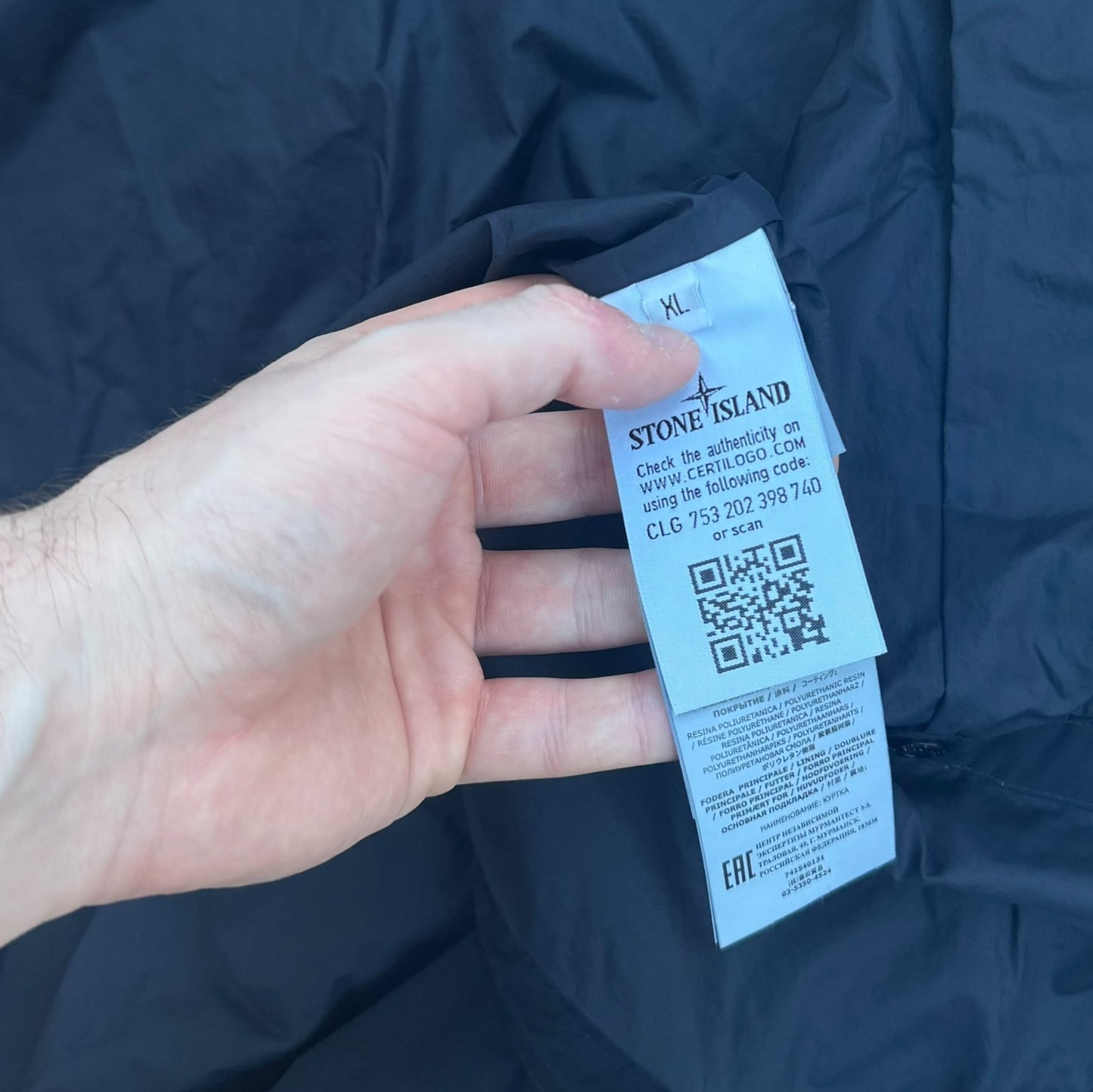 Stone Island Skin Touch Black XL Brand New With Tags RRP £750