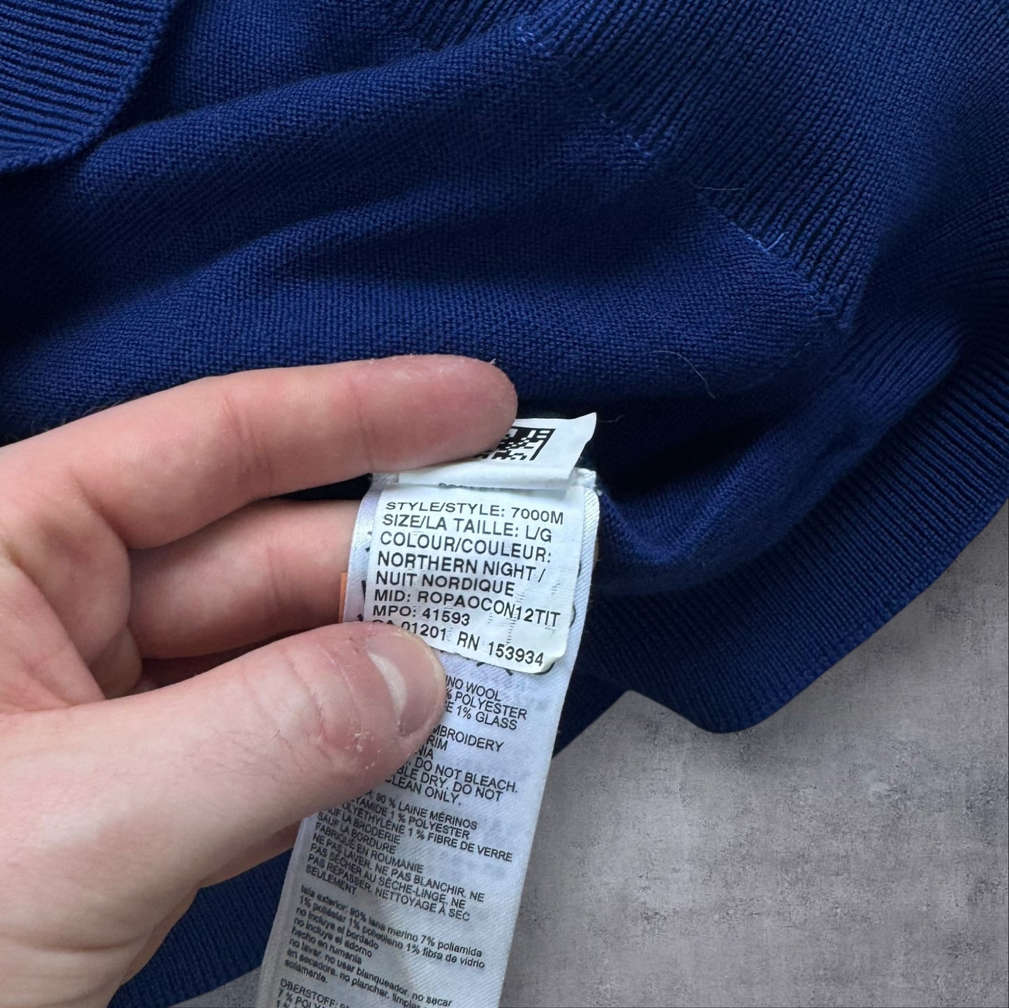 Canada Goose Merino Wool Hoodie Royal Blue Large RRP £350